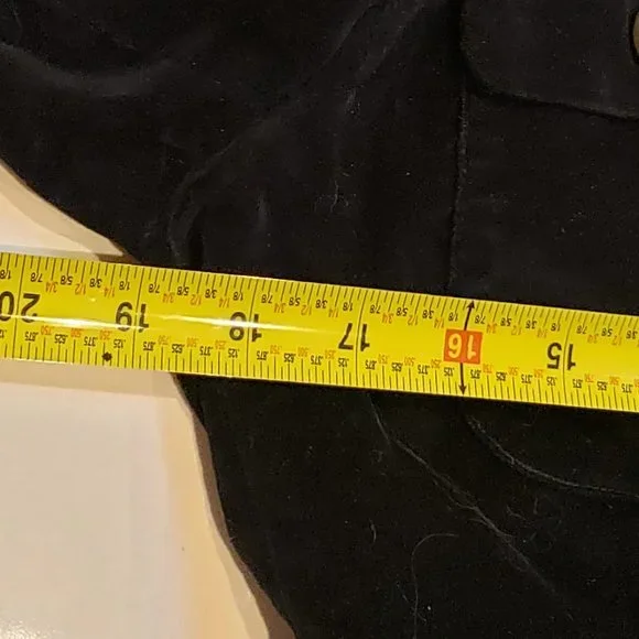 London Jean Black Velvet blazer with bronze buttons - Picture 15 of 15